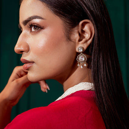 Bhavani Polki Stud Earrings