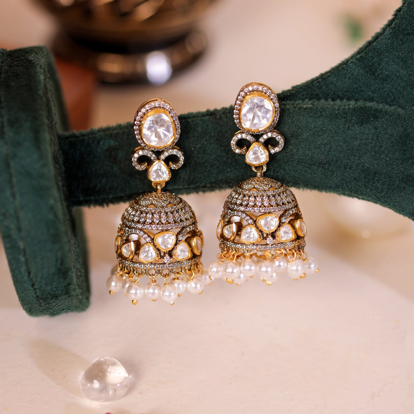 Manisha Polki Jhumkas