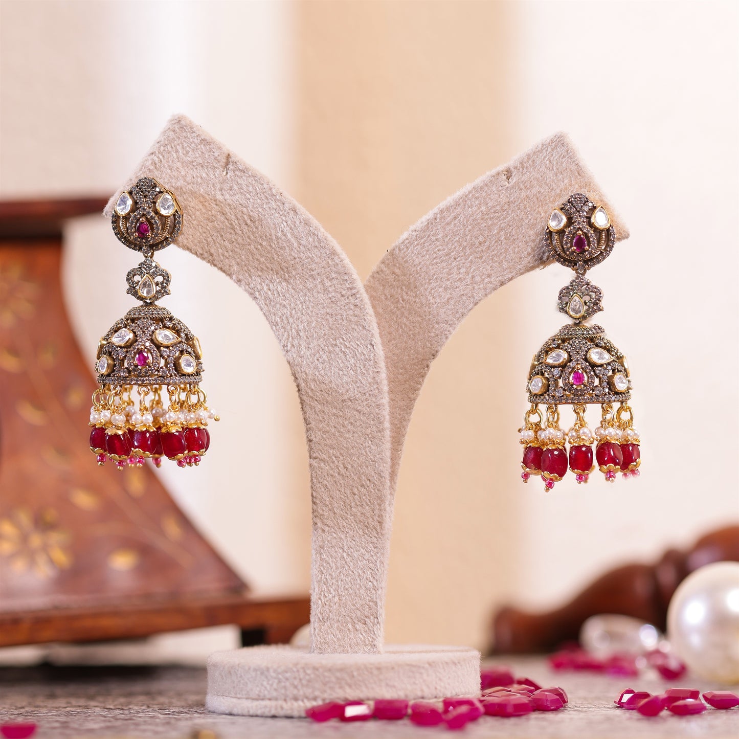 Sanskriti Polki Jhumkas