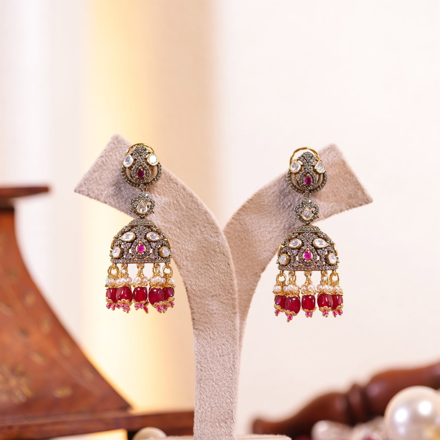 Sanskriti Polki Jhumkas