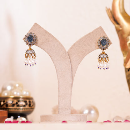 Srinidhi Polki Jhumkas