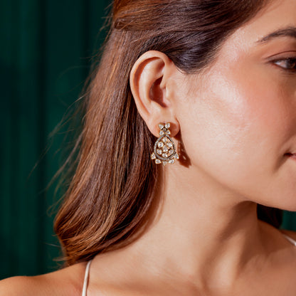 Purnima Polki Stud Earrings