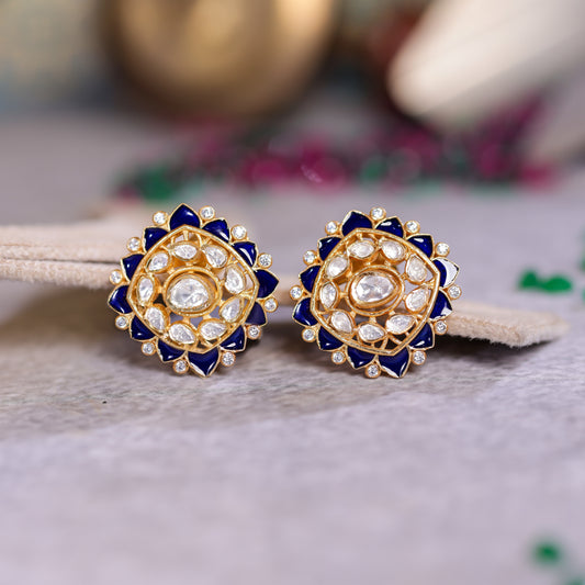 Sampurna Polki Stud Earrings