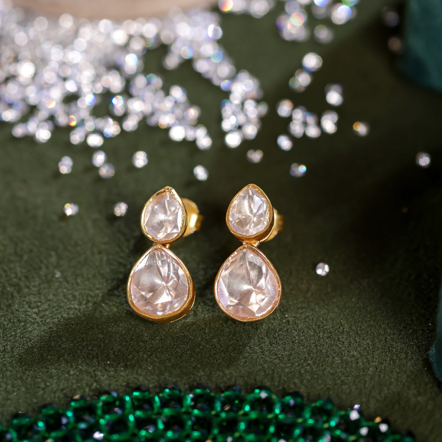 Pratyusha Polki Stud Earrings