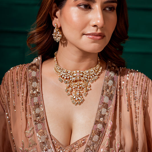 Seetara Polki Necklace Set