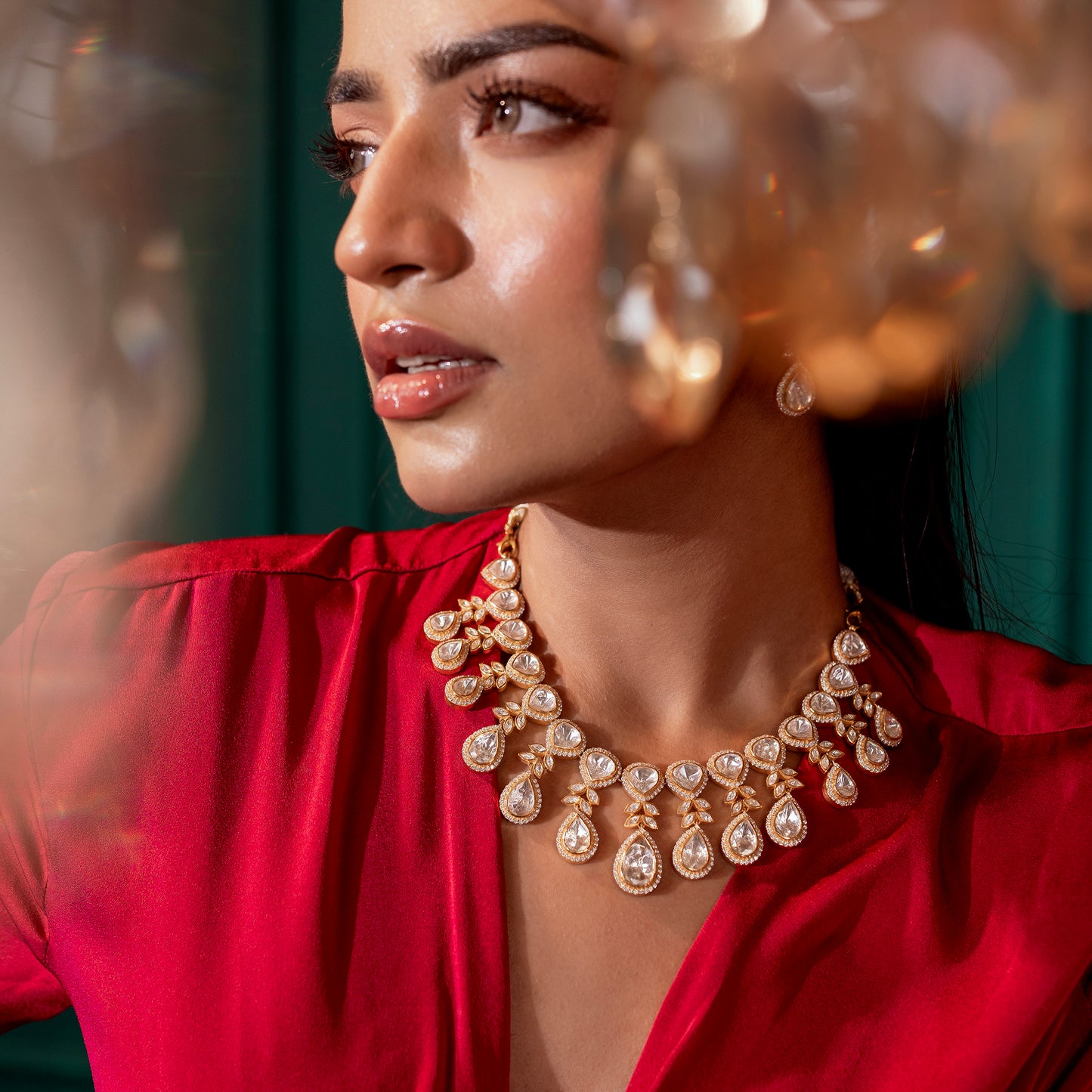 Pranavi Polki Necklace Set