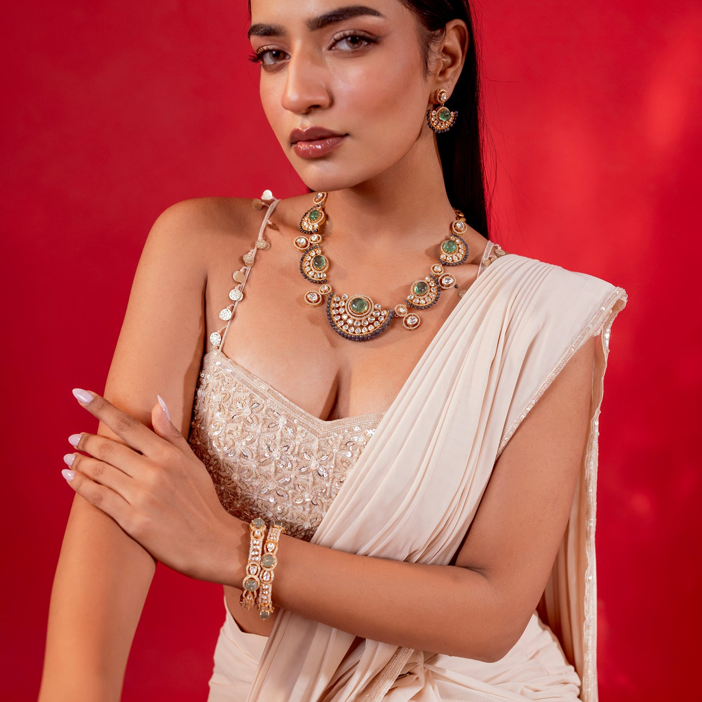 Revati Polki Necklace Set