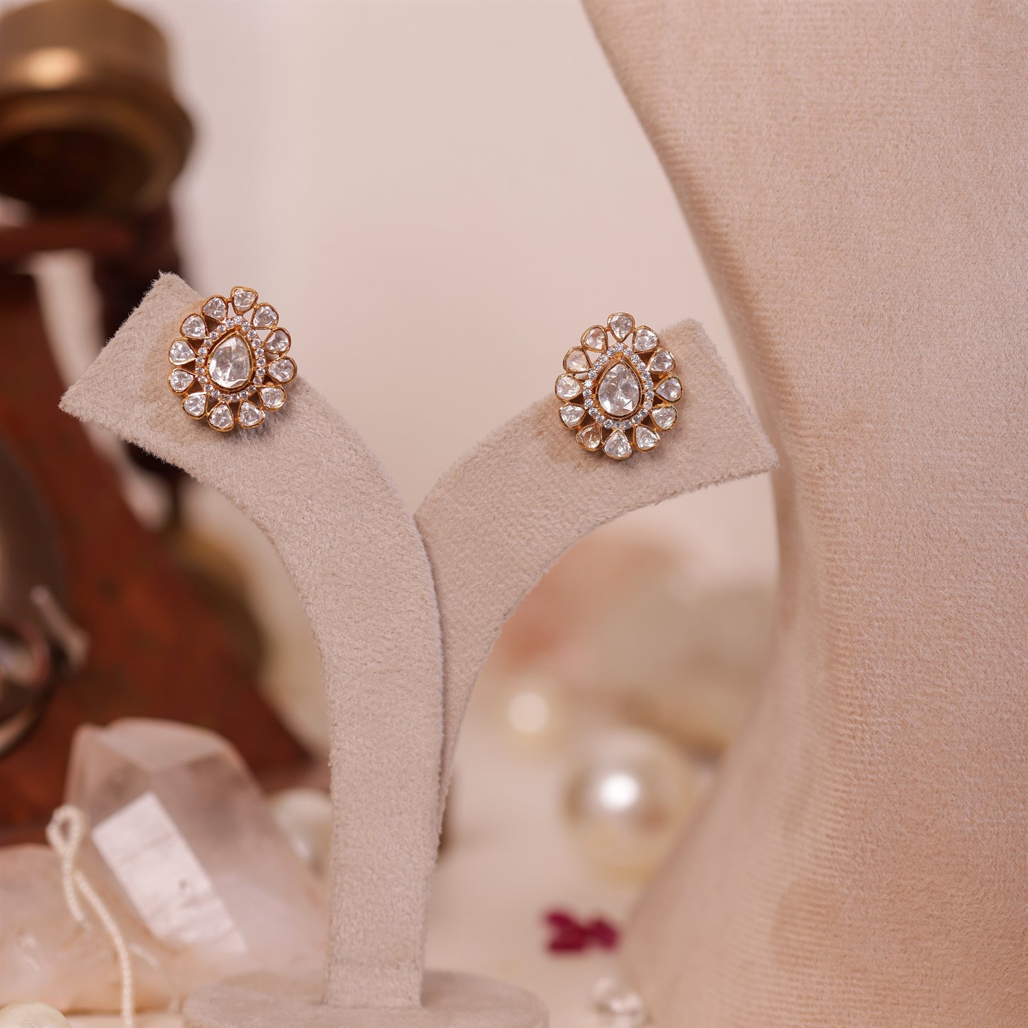 Akshita Polki Stud Earrings