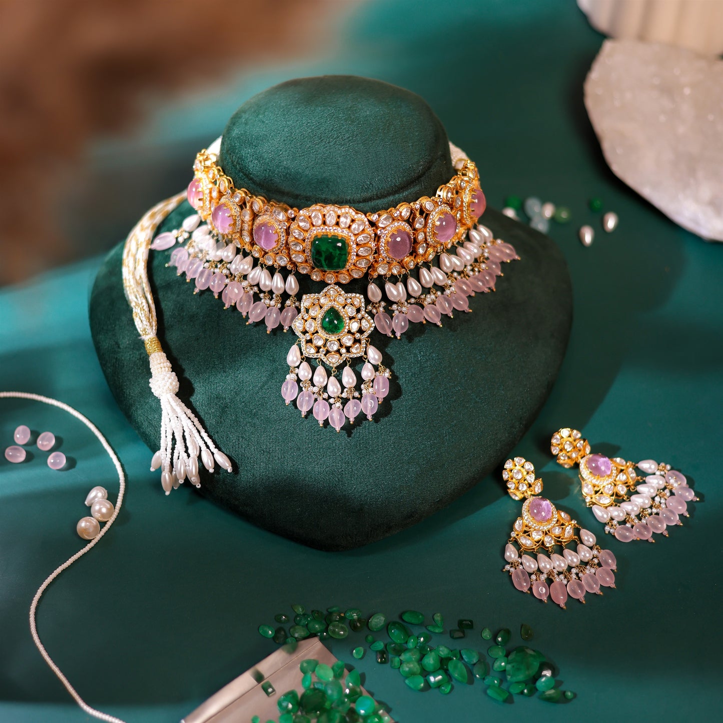 Shridevi Polki Necklace Set