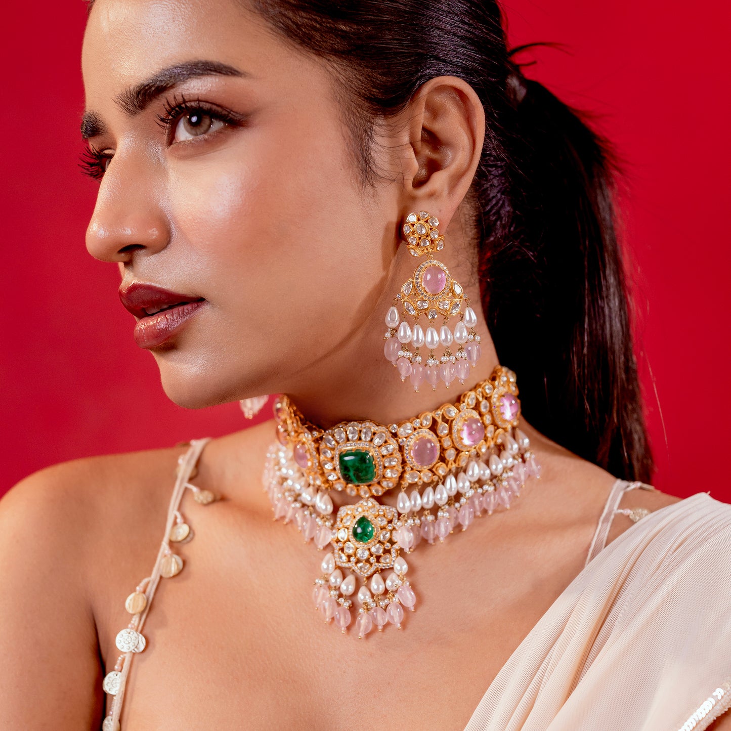 Shridevi Polki Necklace Set